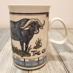 Dunoon StoneWare Ming Shu "The Ox" personality Art of Chinese Astrology Mug